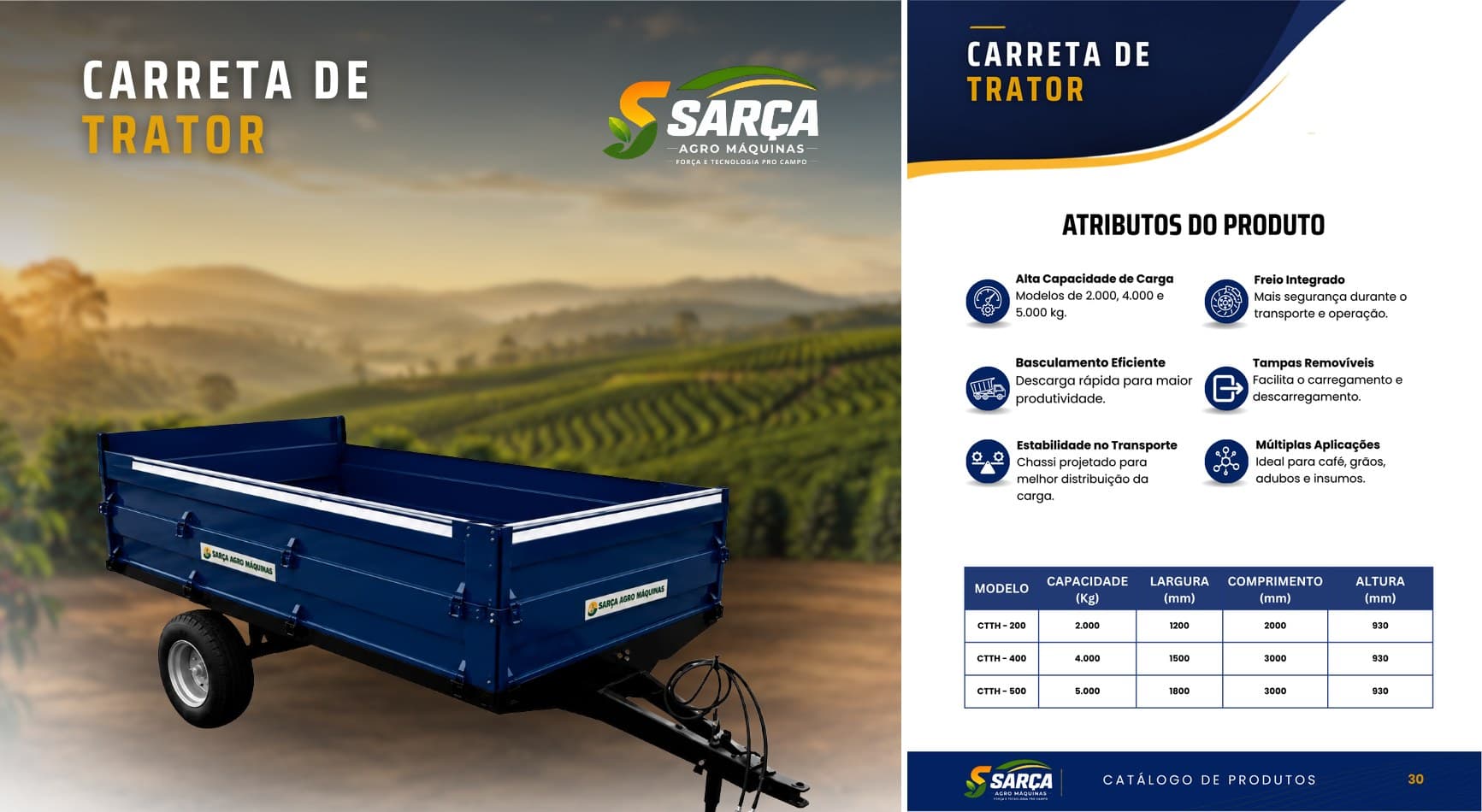 Carreta para Trator