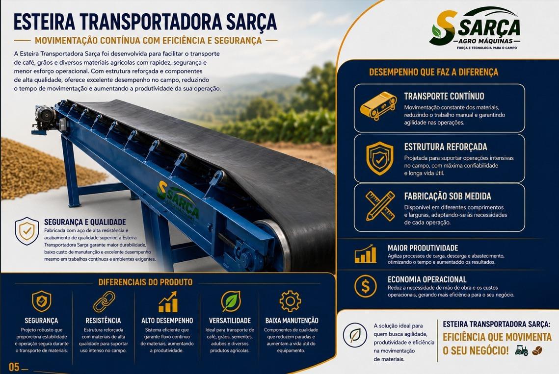 Esteira Transportadora Sarça